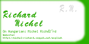 richard michel business card